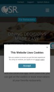 How dinetime.com looks like on a mobile device such as an iPhone.