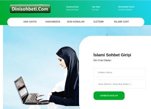 How dinisohbeti.com looks like on a tablet such as an iPad.