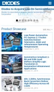 How diodes.com looks like on a mobile device such as an iPhone.