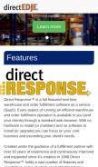 How directedje.com looks like on a mobile device such as an iPhone.