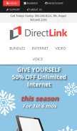 How directlink.coop looks like on a mobile device such as an iPhone.