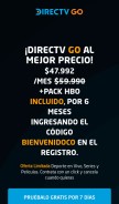 How directvgo.com looks like on a mobile device such as an iPhone.