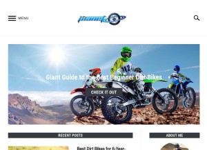 How dirtbikeplanet.com looks like on a tablet such as an iPad.