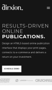 How dirxion.com looks like on a mobile device such as an iPhone.