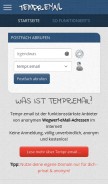 How discard.email looks like on a mobile device such as an iPhone.