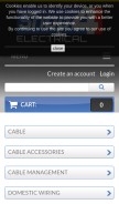 How discount-electrical.co.uk looks like on a mobile device such as an iPhone.