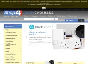 How discount-electrical.co.uk looks like on a tablet such as an iPad.