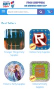 How discountpartysupplies.com looks like on a mobile device such as an iPhone.