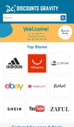 How discountsgravity.com looks like on a mobile device such as an iPhone.