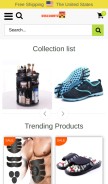 How discountzmarket.com looks like on a mobile device such as an iPhone.