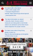 How discoverhongkong.com looks like on a mobile device such as an iPhone.