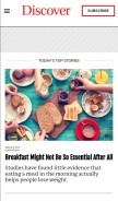 How discovermagazine.com looks like on a mobile device such as an iPhone.