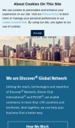 How discovernetwork.com looks like on a mobile device such as an iPhone.