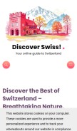 How discoverswiss.ch looks like on a mobile device such as an iPhone.