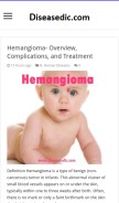How diseasesdic.com looks like on a mobile device such as an iPhone.
