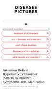 How diseasespictures.com looks like on a mobile device such as an iPhone.