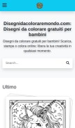 How disegnidacoloraremondo.com looks like on a mobile device such as an iPhone.