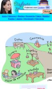 How disfrutalasmatematicas.com looks like on a mobile device such as an iPhone.