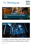 How disneydining.com looks like on a mobile device such as an iPhone.