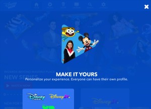 How disneynow.com looks like on a tablet such as an iPad.