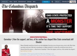 How dispatch.com looks like on a tablet such as an iPad.