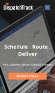 How dispatchtrack.com looks like on a mobile device such as an iPhone.