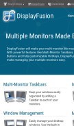 How displayfusion.com looks like on a mobile device such as an iPhone.