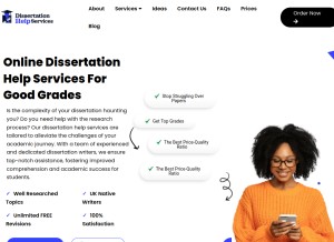 How dissertationhelpservices.uk looks like on a tablet such as an iPad.