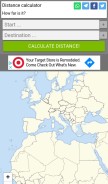How distance.to looks like on a mobile device such as an iPhone.