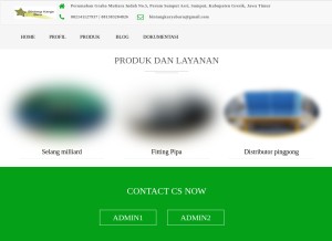 How distributorpipamurah.com looks like on a tablet such as an iPad.