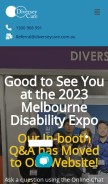 How diverseycare.com.au looks like on a mobile device such as an iPhone.