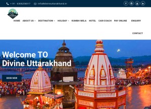How divineuttarakhand.in looks like on a tablet such as an iPad.
