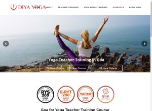 How diyayoga.com looks like on a tablet such as an iPad.