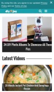 How diyjoy.com looks like on a mobile device such as an iPhone.