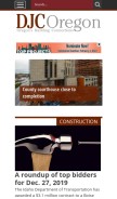 How djcoregon.com looks like on a mobile device such as an iPhone.