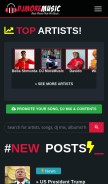 How djmoremusic.ng looks like on a mobile device such as an iPhone.