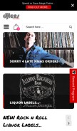 How djtees.com looks like on a mobile device such as an iPhone.