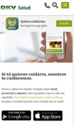 How dkvsalud.es looks like on a mobile device such as an iPhone.