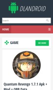 How dlandroid.com looks like on a mobile device such as an iPhone.