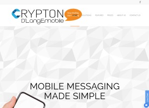 How dlangemobile.com looks like on a tablet such as an iPad.