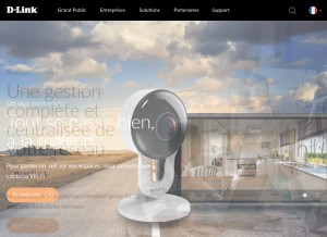 How dlink.com looks like on a tablet such as an iPad.
