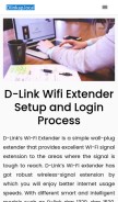 How dlinkaploc.com looks like on a mobile device such as an iPhone.