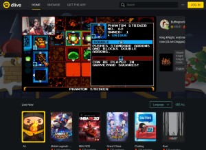 How dlive.tv looks like on a tablet such as an iPad.