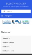 How dlldownloader.com looks like on a mobile device such as an iPhone.