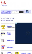 How dltk-cards.com looks like on a mobile device such as an iPhone.