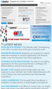 How dmvnv.com looks like on a mobile device such as an iPhone.