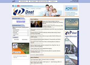 How dnet.net looks like on a tablet such as an iPad.