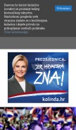 How dnevno.hr looks like on a mobile device such as an iPhone.