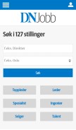 How dnjobb.no looks like on a mobile device such as an iPhone.