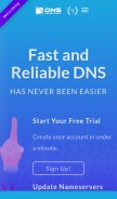 How dnsmadeeasy.com looks like on a mobile device such as an iPhone.